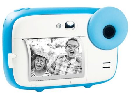 Máquina Fotográfica Instantânea para Crianças Agfa Realikids Instant Cam + 3 Rolos - Azul Fashion