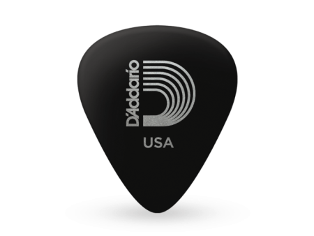 D Addario Classic Celluloid Pick, Black - Medium Gauge (.70mm) on Sale