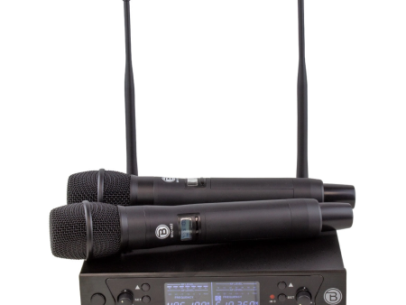 Blastking Dual Handheld UHF DSP Wireless Microphone System – MHU-402 Online