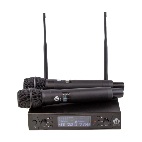 Blastking Dual Handheld UHF DSP Wireless Microphone System – MHU-402 Online