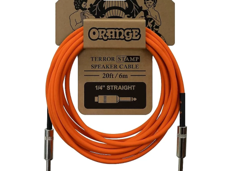 Orange Terror Stamp 20  1 4 inch - 1 4 Inch Speaker Cable - CA041 For Sale