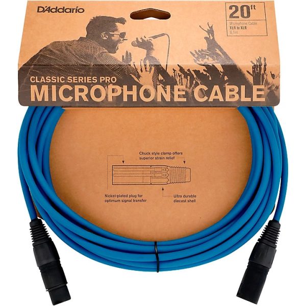 D Addario Classic Pro Microphone Cable - 20ft For Cheap