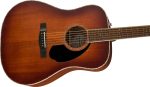 Fender PD-220E All Mahogany Dreadnought Acoustic-Electric Guitar - Aged Cognac Burst Hot on Sale