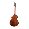 Breedlove Discovery S CE Red cedar-African Mahogany Companion Acoustic-Electric Guitar Edge Burst Fashion