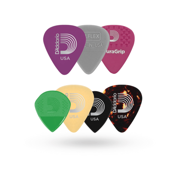 D Addario  7 Guitar Picks Variety Pack - Heavy Fashion