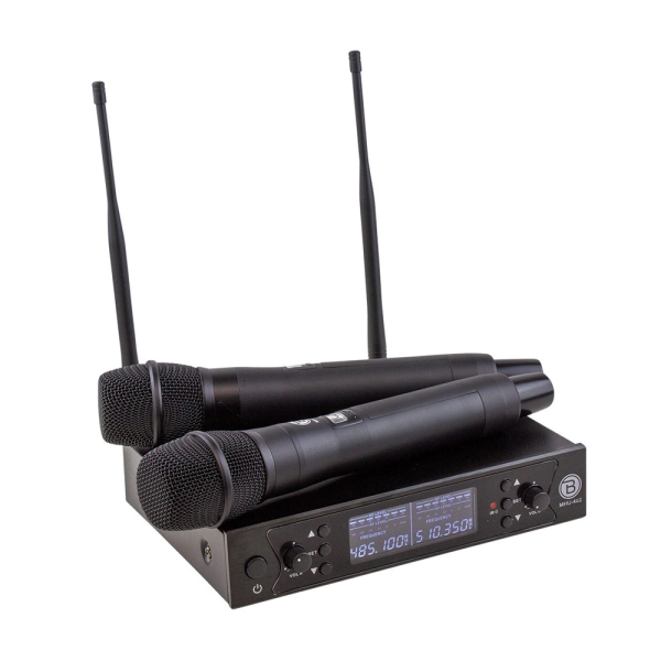 Blastking Dual Handheld UHF DSP Wireless Microphone System – MHU-402 Online