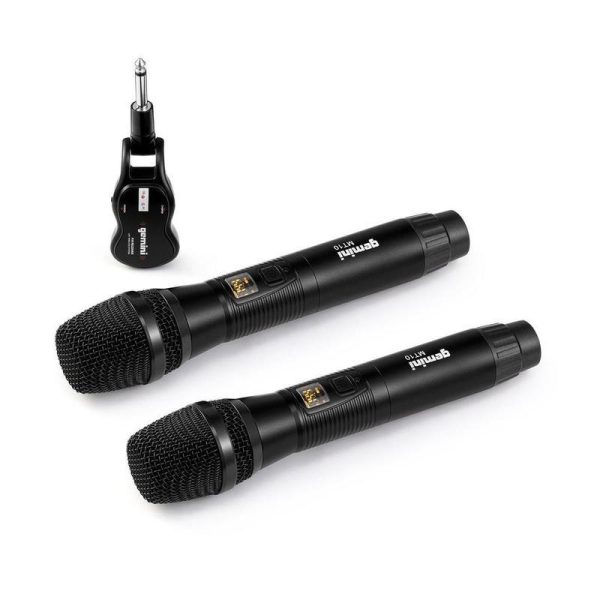 Gemini GMU-M200 Dual Handheld Wireless UHF Microphone System on Sale