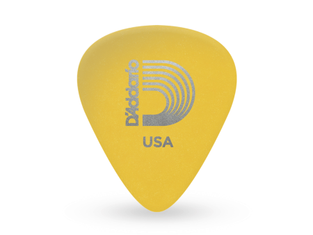 D Addario Duralin Standard Pick, Yellow - Light Medium Gauge (.70mm) For Sale