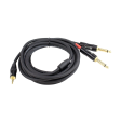 Blastking Dual 1 4″ to 1 8  Balanced Plug Cable 10ft Sale