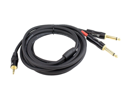 Blastking Dual 1 4″ to 1 8  Balanced Plug Cable 10ft Sale