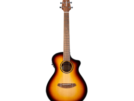 Breedlove Discovery S CE Red cedar-African Mahogany Companion Acoustic-Electric Guitar Edge Burst Fashion