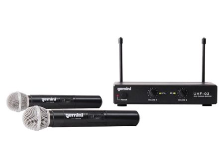 Gemini UHF-02M 2-Channel Wireless Handheld Mic For Discount