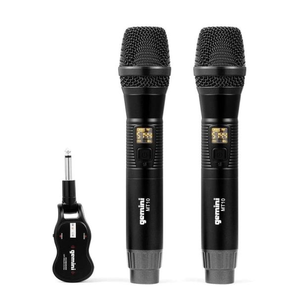 Gemini GMU-M200 Dual Handheld Wireless UHF Microphone System on Sale