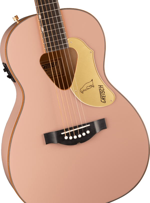 Gretsch G5021E Rancher Penguin Parlor Acoustic Electric Guitar - Shell Pink Supply