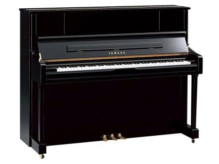 Yamaha U1J Acoustic Upright Piano Polished Ebony For Sale