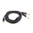 Blastking Dual 1 4  to 3.5mm Balanced Plug Cable 6ft Discount