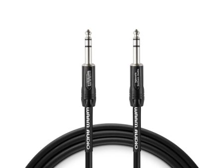 Warm Audio Pro-TRS-3  Pro Silver TRS to TRS Cable - 3-foot Hot on Sale