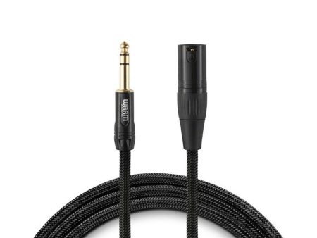 Warm Audio Premier Gold XLR Male to TRS Male Cable - 3  on Sale