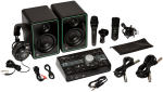 Mackie Studio Bundle with CR3-X Monitors, Big Knob Studio Interface, EM89D Dynamic Mic, EM91C Condenser Mic and MC-100 Headphones For Cheap