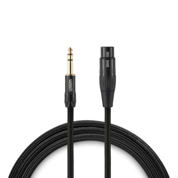 Warm Audio Premier Gold XLR Female to TRS Male Cable - 3  Fashion